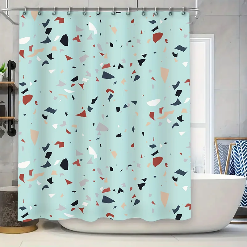 

Delightful Floral Shower Curtain Bath Decor for a Refreshing Experience Pink White Flower Design Easy to Install with Hook Rings
