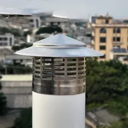 110/160mm Stainess Steel Chimney Cap For Ventilation Ducts Thicken Chimney Pot Cover Air Vent Roof Cowl Top Hat Exhaust Hood