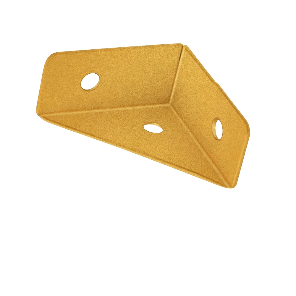Reinforced L Corner Bracket 90 Degree for Bed Cabinet Table Chair Mounting Steel Angle Bracket 1.3mm Thick Smooth Edge Finish