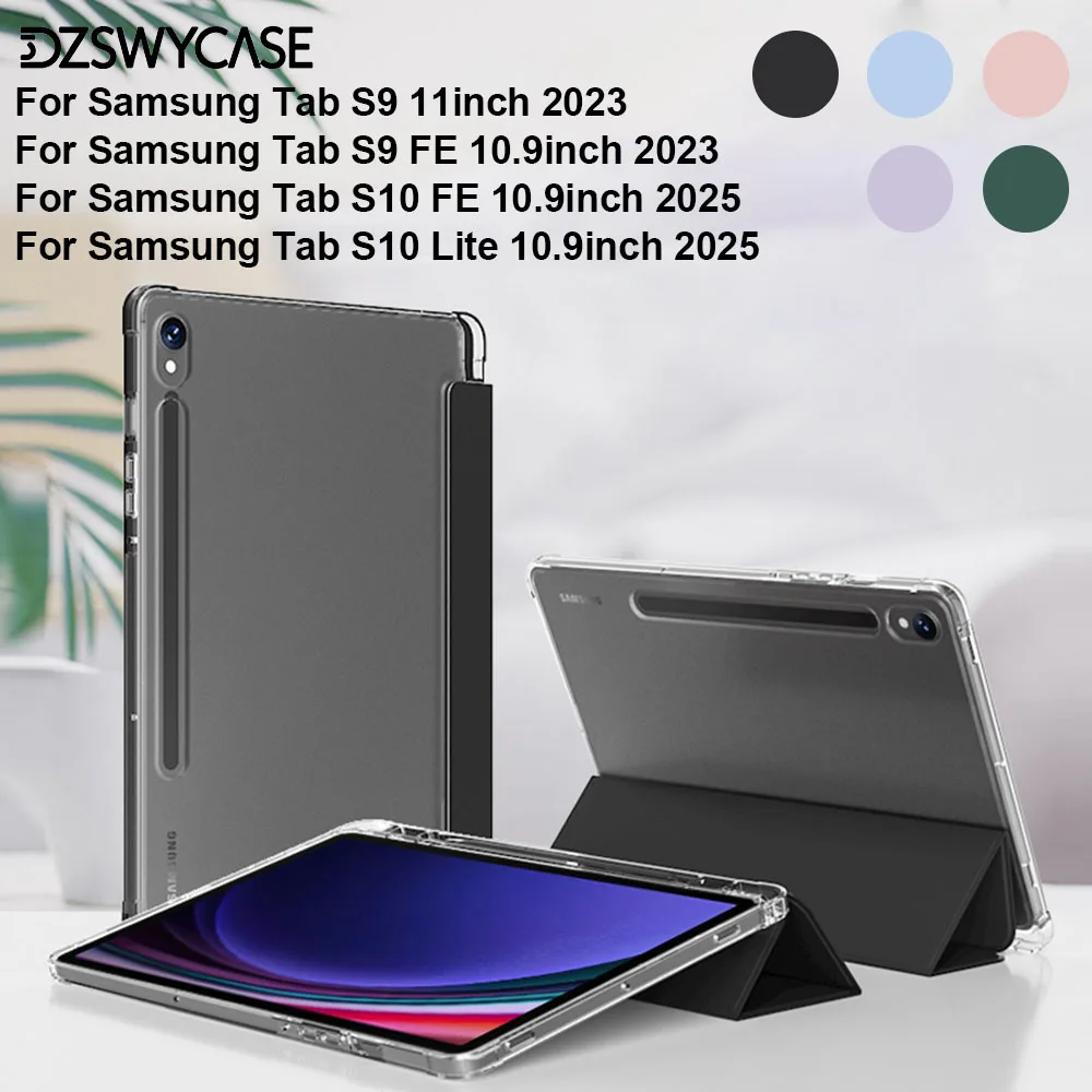 Hülle für Samsung Galaxy Tab S9 11 Zoll / Tab S10 Lite S10 FE S9 FE 10,9 Zoll, mit Stifthalter, Auto Sleep / Wake Cover