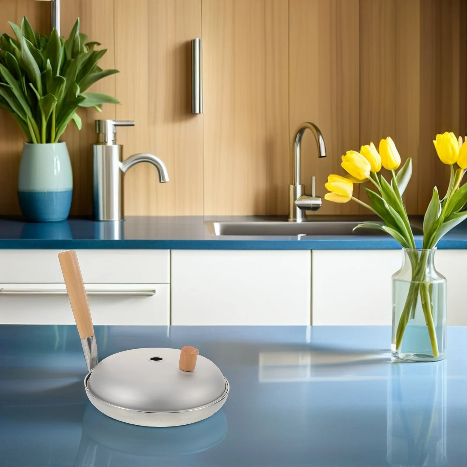 

Japanese Parent- Pan Small Non-Stick Aluminum Egg Fry Pan Vertical Handle For Tamagoyaki Oyakodon Mini Skillet