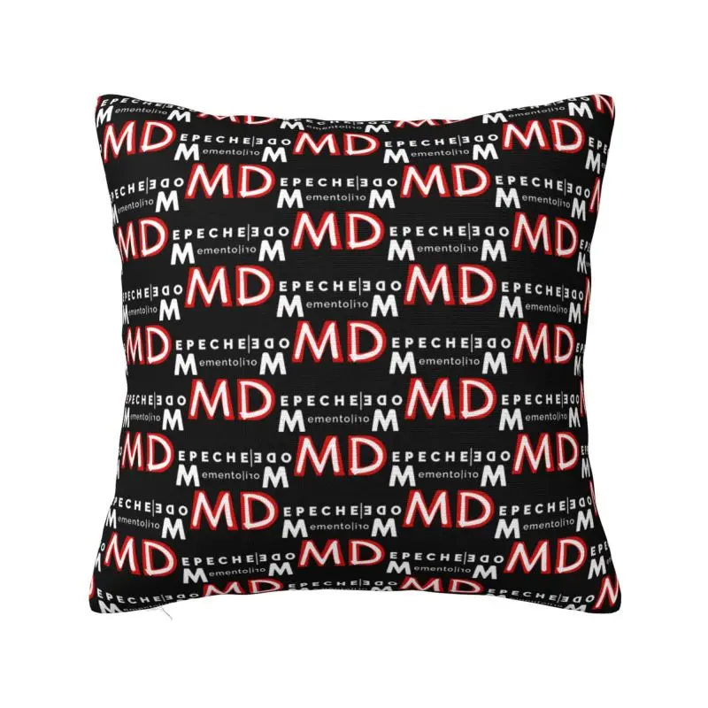 Custom Depeches Cool Mode Square Pillow Case Home Decor Music Cushion Cover Throw Pillow for Car Double-sided Printing