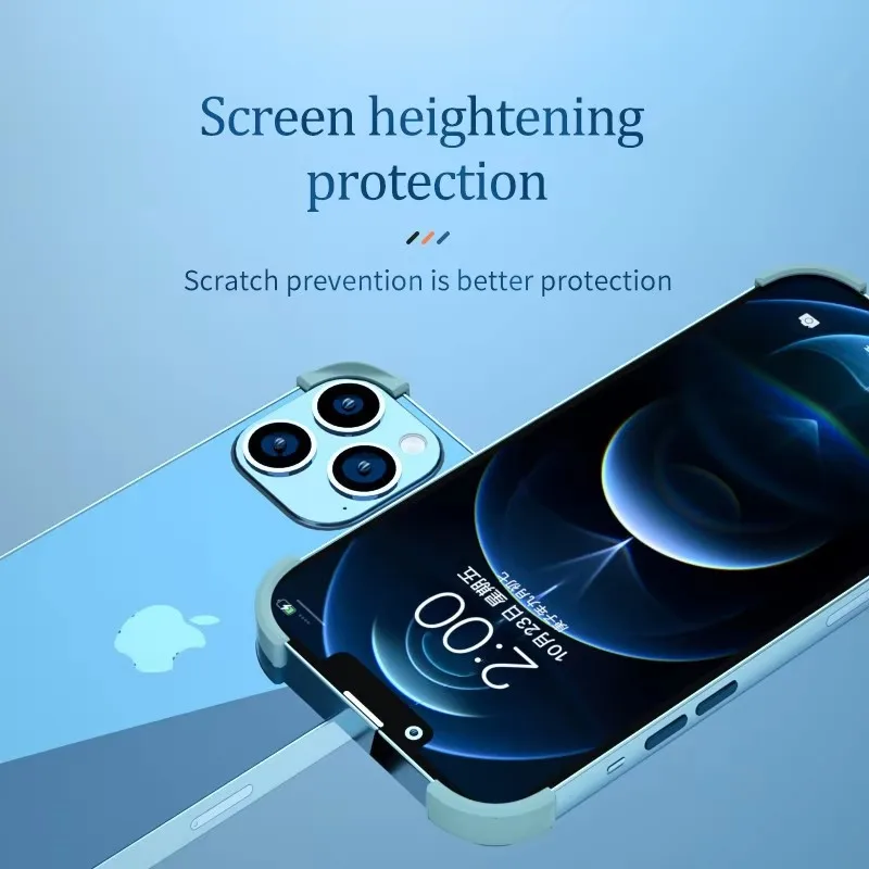 4 Pcs Coner Cover Phone Edge Frame For iPhone 16 15 Pro Max 15 14Plus 13 12Mini Corner Guard Protector Anti-Drop Shockproof Case