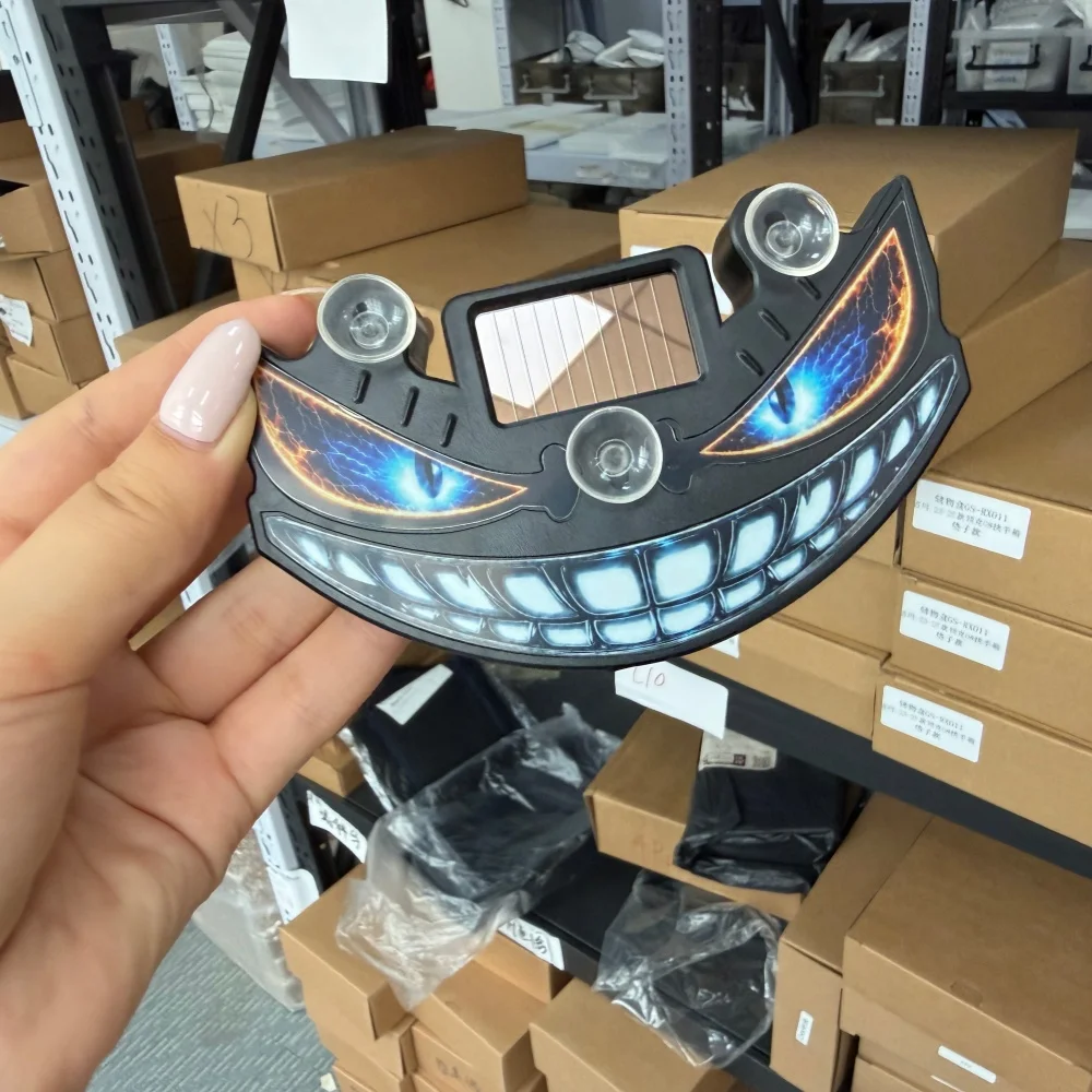 Simple And Convenient Suction Cup Installation Taiyang LED Multifunctional Atmosphere Light Devil's Face Dynamic Flashing Light
