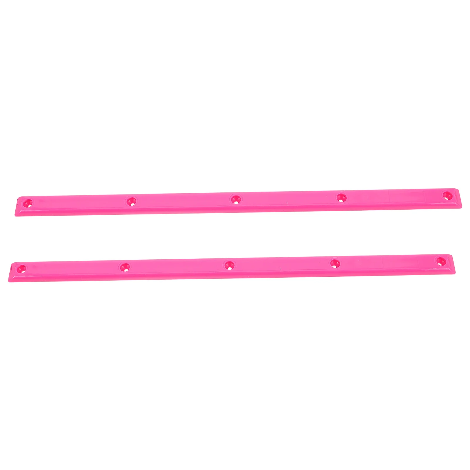 2 قطعة ABS الوردي لوح التزلج السكك الحرس واقية سطح الحرس Longboard الضلع العظام القضبان لحماية التزلج Longboard القضبان