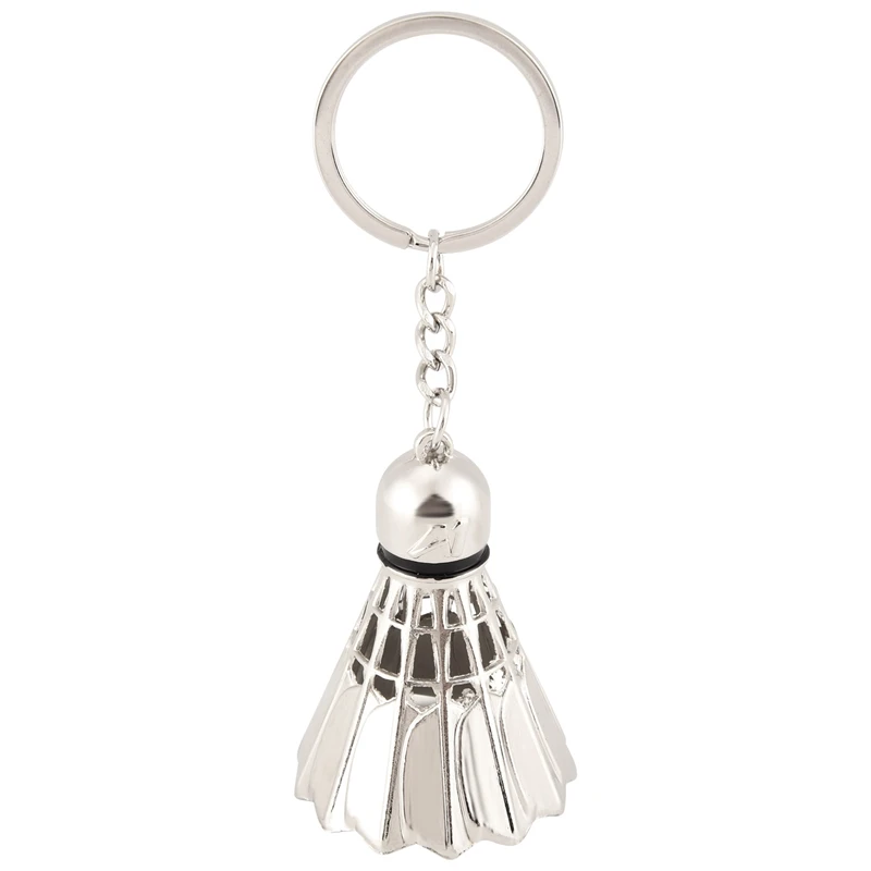 Creative Metal Badminton Key Chain Three-Dimensional Badminton Tournament Souvenir Key Chain Pendant Sports Sports Cute Pendant