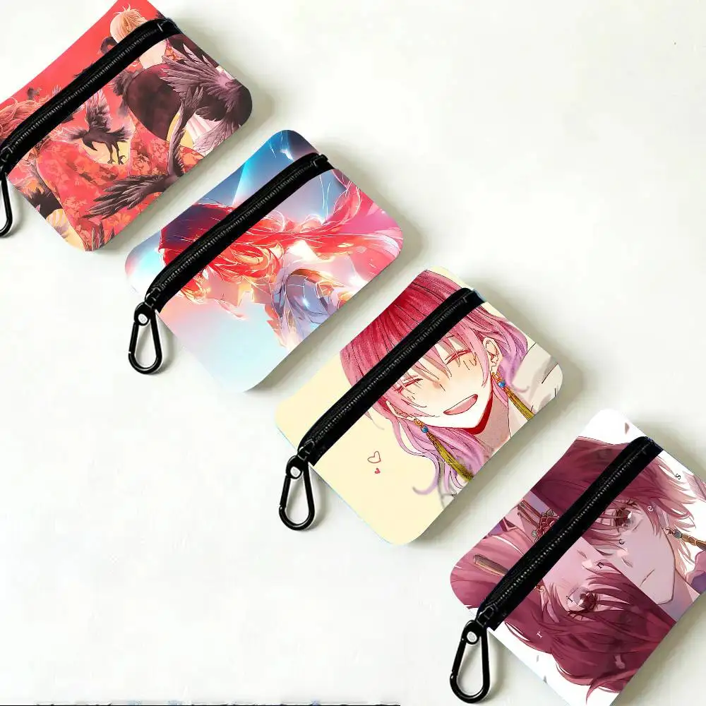 Yona Anime Akatsuki No Yona Oxford Fabric Wallet With Zipper Hanging Multifunctional Bag For Credit Cards Keys Coins