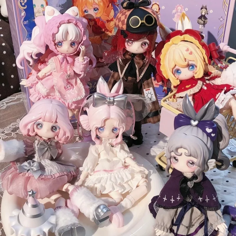 In Stock Authentic The LuluElf Story Mystic Realm Pact Series Blind Box 1/8 Scale Articulated BJD Dress-up Doll Desktop Toys