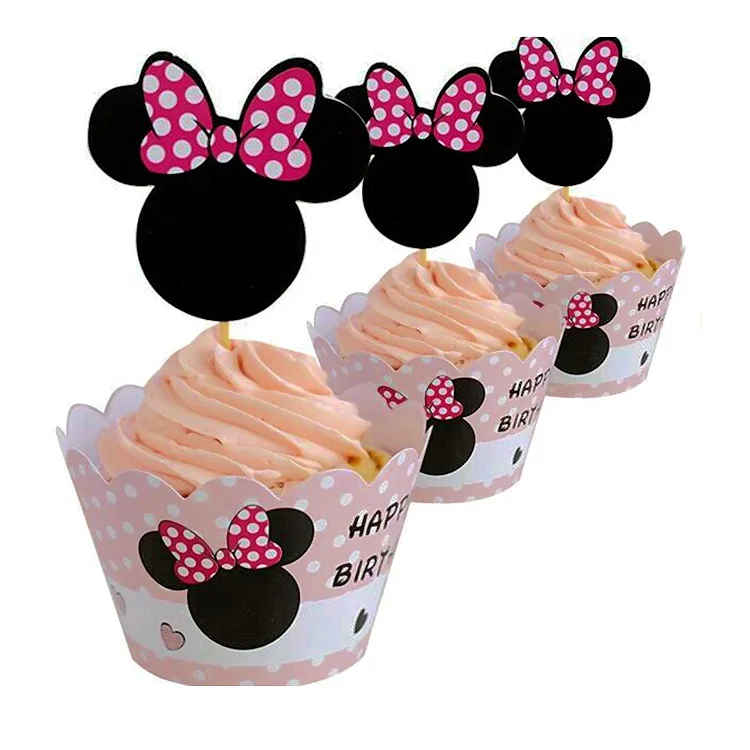 12pcs Pokemon Cake Topper Birthday Party Decoration Cute Pikachu Cupcake Topper Insert Cake Decor Kids Birthday Gifts