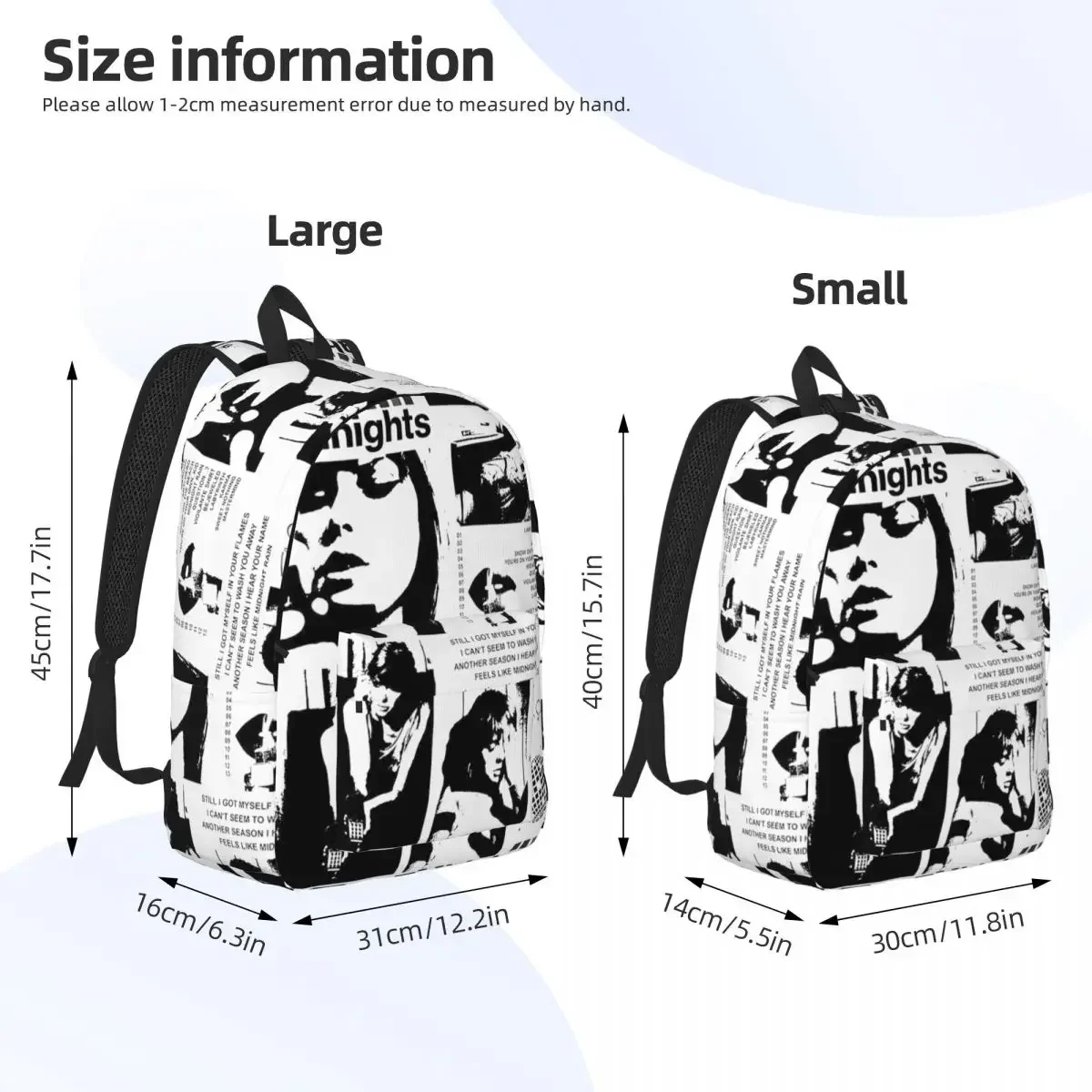 The Eras Tour Singer Album Fashion Backpack with Pocket High School Business Daypack for Men Women Laptop Computer Shoulder Bag