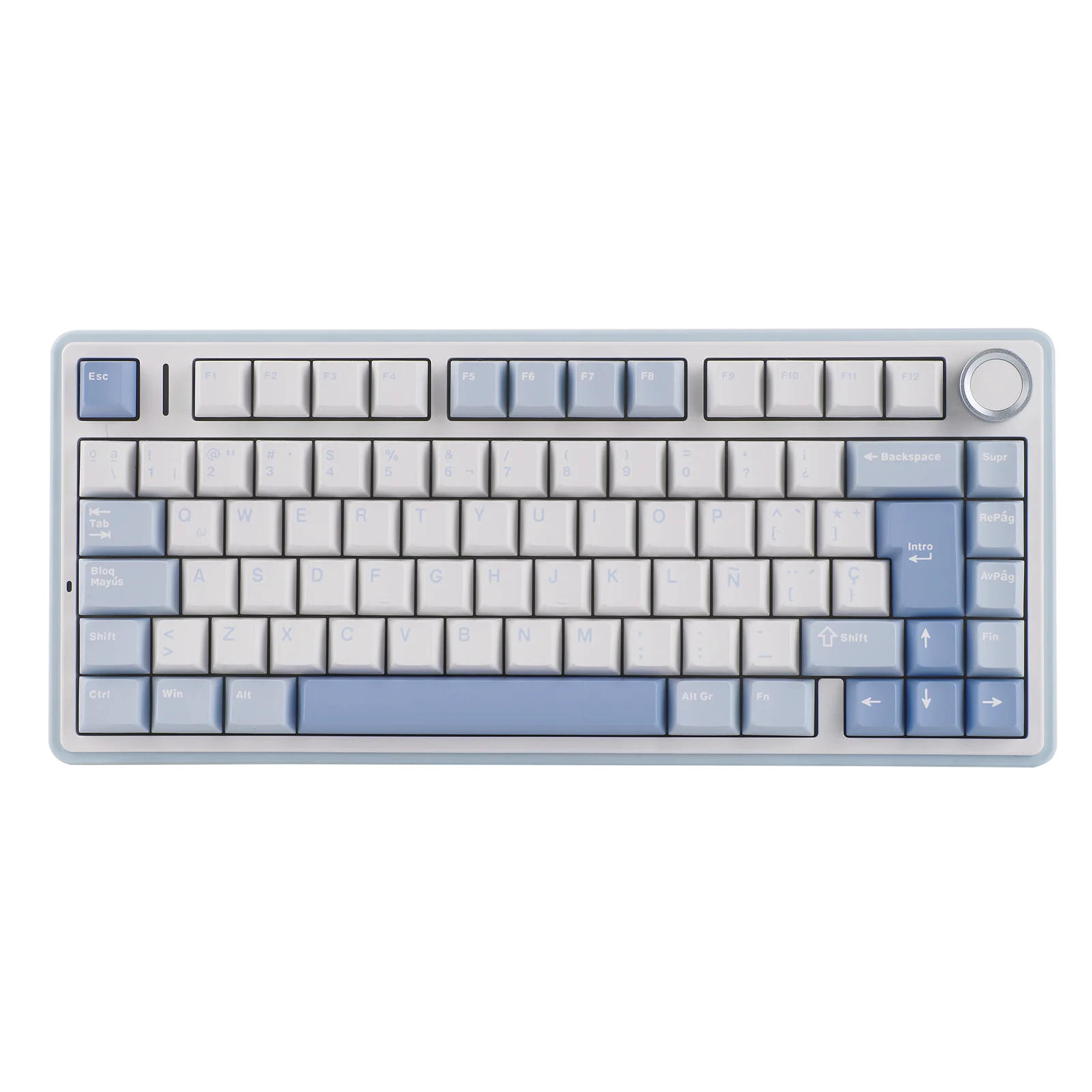EPOMAKER AULA F75 ISO-ES 75% 스페인어 QWERTY 핫스왑 가스켓 장착 유선/블루투스/2.4GHz 무선 기계식 게이밍 키보드 RGB 백라이트
