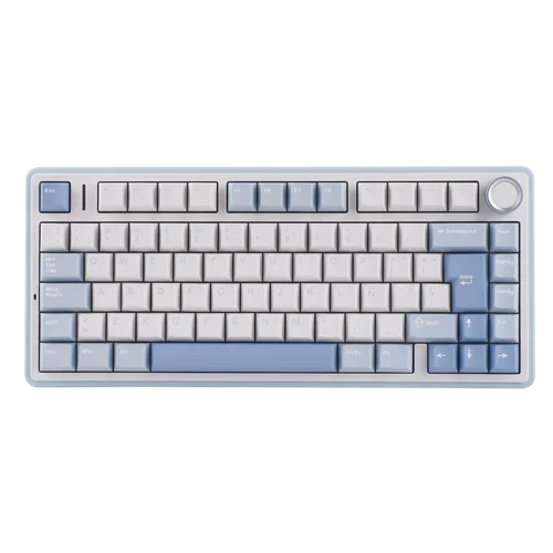 EPOMAKER AULA F75 ISO-ES Distribución 75% EspañoI QWERTY Hot-Swap Gasket-Mounted Wired/Bluetooth/2.4GHz Inalámbrico Teclado Mecánico para Gaming Retroiluminación RGB Completa