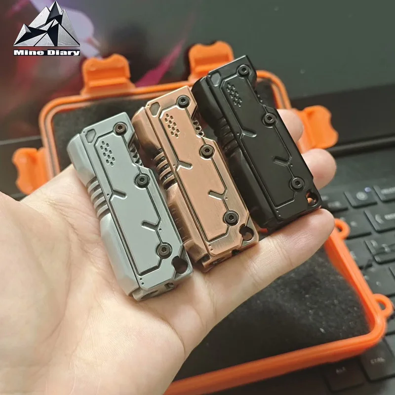 Novel Muzzle EDC Fidget Slider Zinc Alloy Fidget Toys ADHD Concentration Toys Office Desktop Toys for Relieving Stress Relaxing