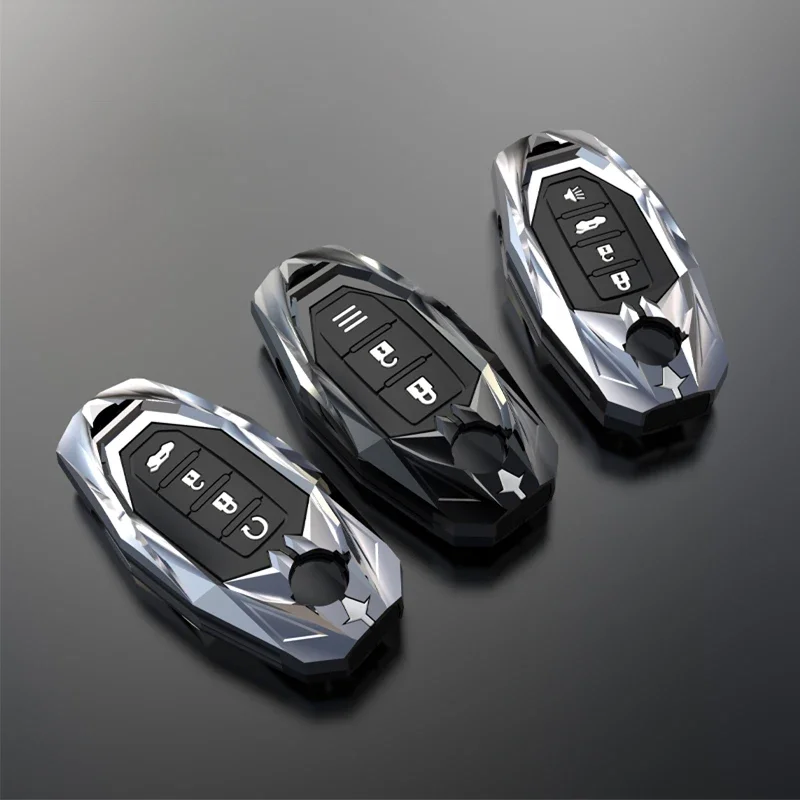 

For Infiniti Nissan Altima Maxima Murano Rogue Sentra 370z Zinc Alloy Car Key Case Cover Keychain Protector Accessories