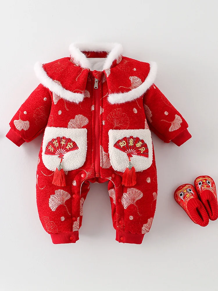 

Thiened Fce для маленьких девочек, зимняя одежда Rer Year для посетителей, праздничный наряд, цельный костюм, одежда с изображением футболки, одежда с героями мультфильмов