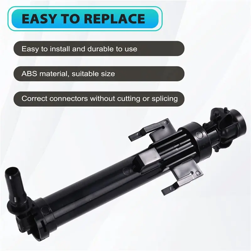 For BMW 1 2 3 4 Series F20 F21 F22 F30 F31 F32 Compatible Car Headlamp Washer Nozzle 61677275657 61677275658 Right-X59A