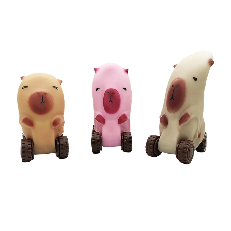 Decompression Capybara Stretching Car Unique Four Wheeled Stretchable And Playable Transformation Toy Cars Children's Gifts