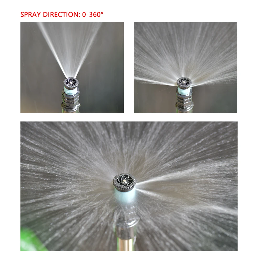 1/2 Inch Popup Sprinklers With 7 Types 0°~360° Adjustable Replacement Scattering Nozzles Garden Park Grass Lawn Irrigation Tool