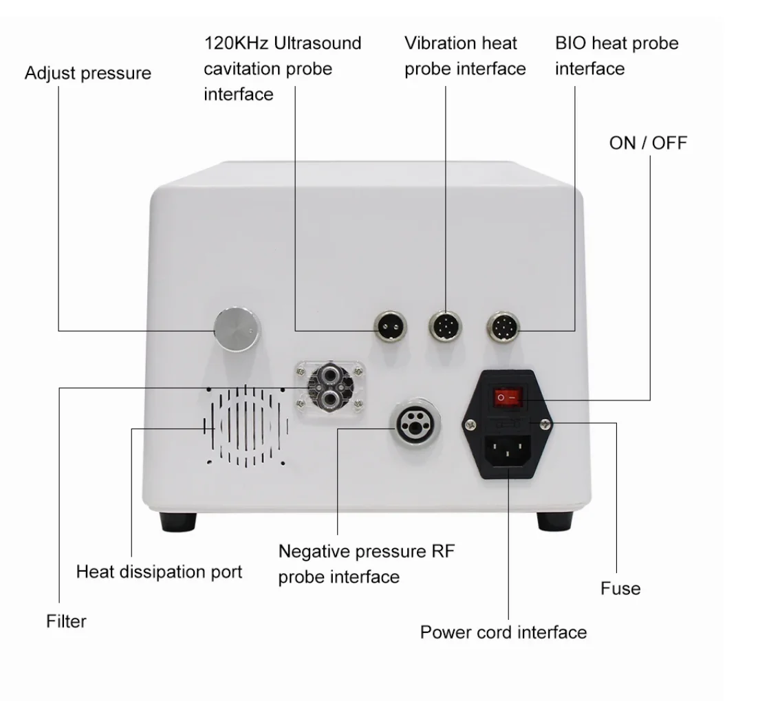 

120K Cavitation Vaccum Therapy Machine 5D Ultrasonic Fat Burning Cellulite Removal Body Slimming Shape Firming Lifting Massager