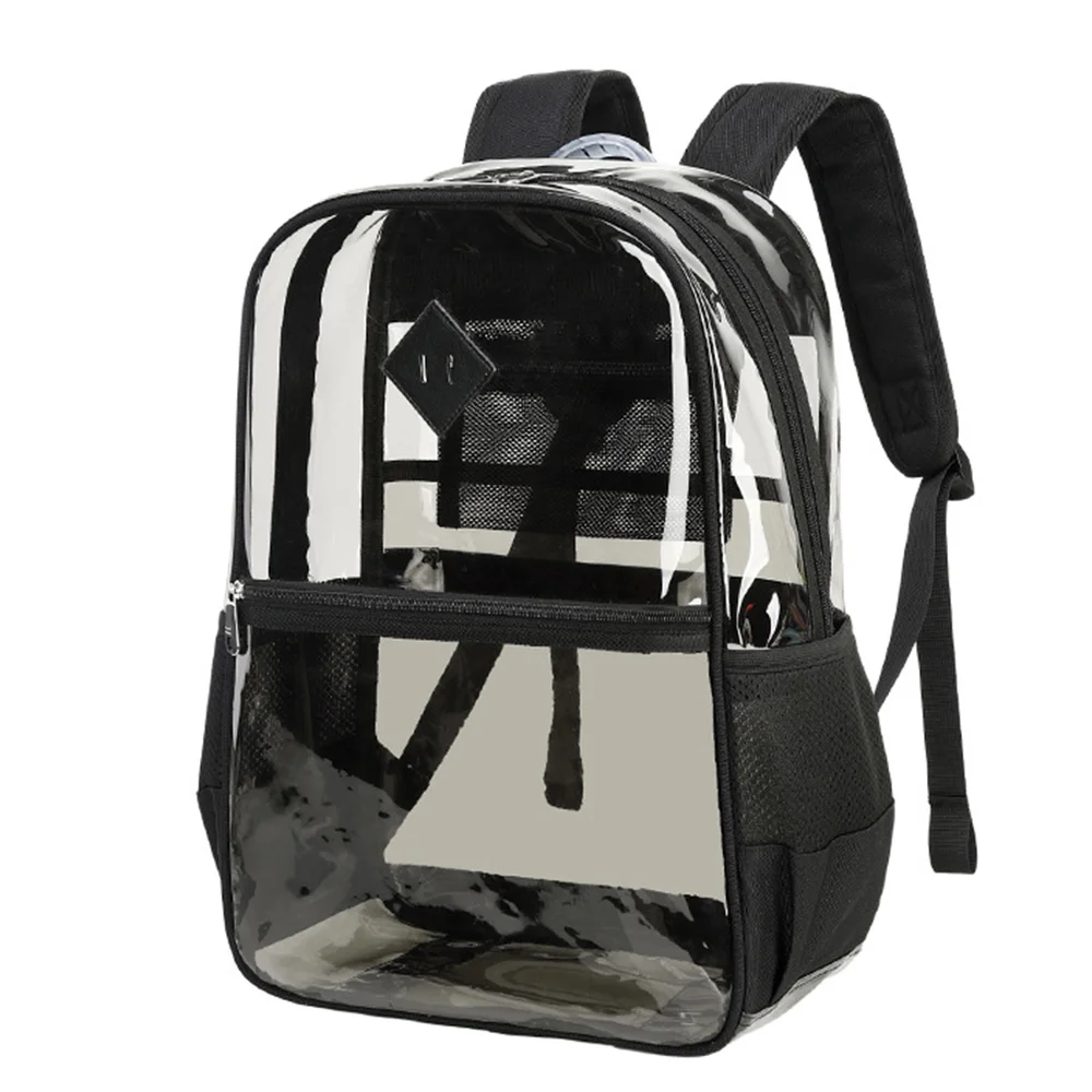 New PVC Transparent Backpack Waterproof Travel Shoulder Bag Multi-function Cute Clear Backpack Girl Boy