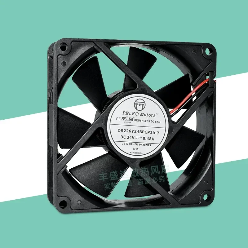 for PELKO Motors D9226Y24BPCP1b-7 24V 0.48A 9225 Inverter Cooling Fan
