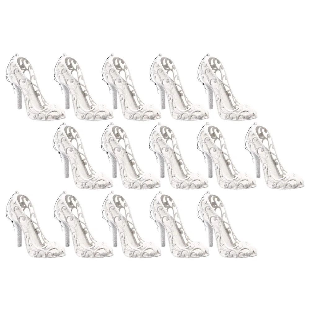 

15Pcs Xmas High Heels Pendant Fine Workmanship Christmas Scene Pendants Creative Unique Decor Xmas High Heels Pendant