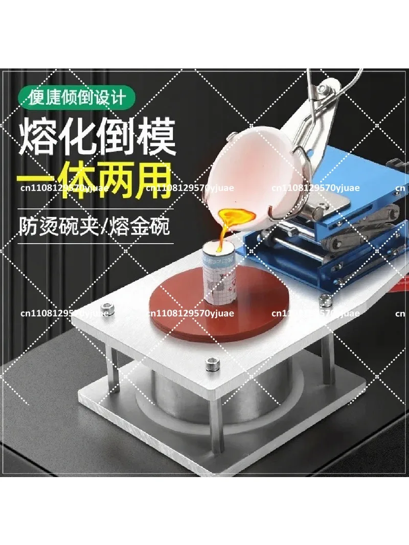 Jewelry Vacuum Casting Machine Gypsum Mold Melting Inverted Forming Table Gold Silver Tool