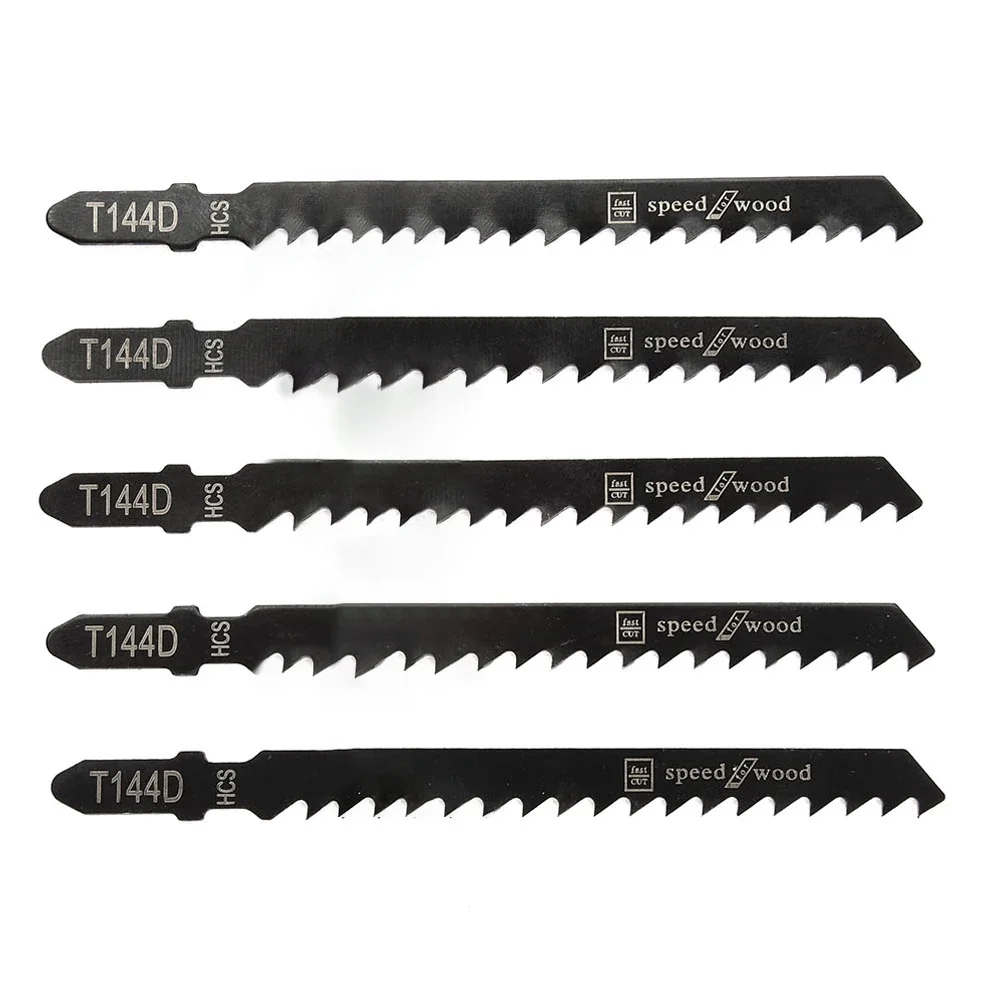 10pcs T144D Jig Saw Blade HCS T-Shank Curved Jigsaw Blades For Wood Fast Cutting Tools Jig Saw Blade Tool Accessories ﻿