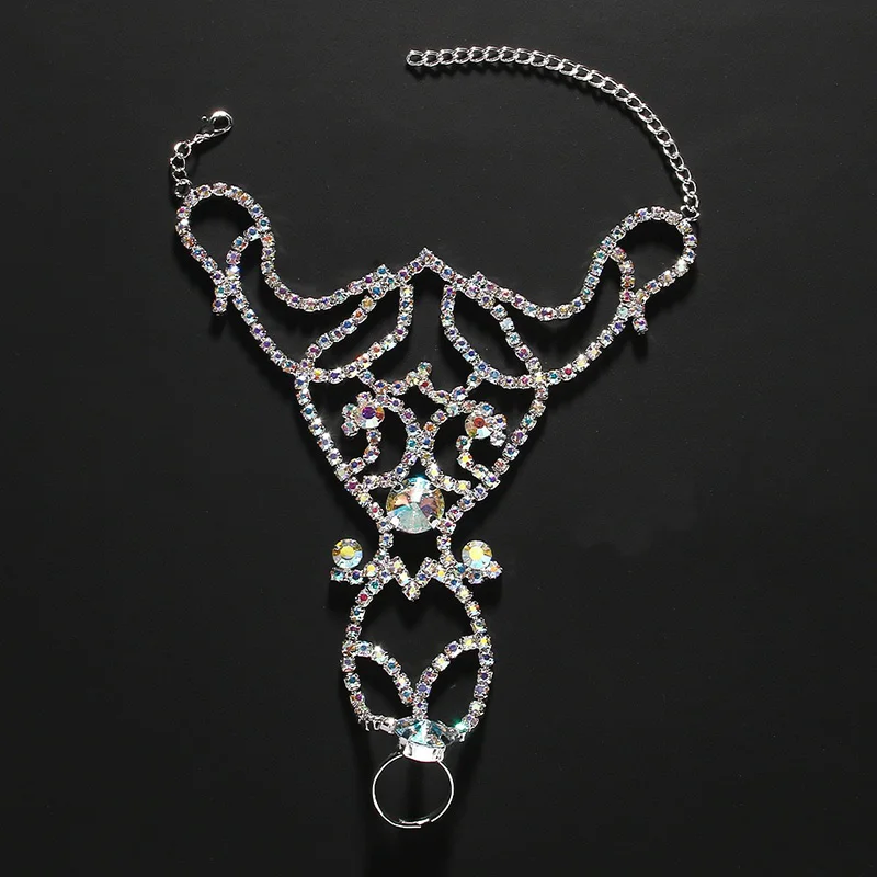 Stage Performance Accessories Belly Dance Bracelet High-end Female Adult Exquisite Performance Rhinestone Matching Accessories