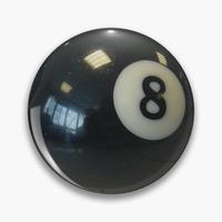 8ball Pin Buttons Brooches  Jewelry Accessory Customize Brooch Fashion Lapel Badges