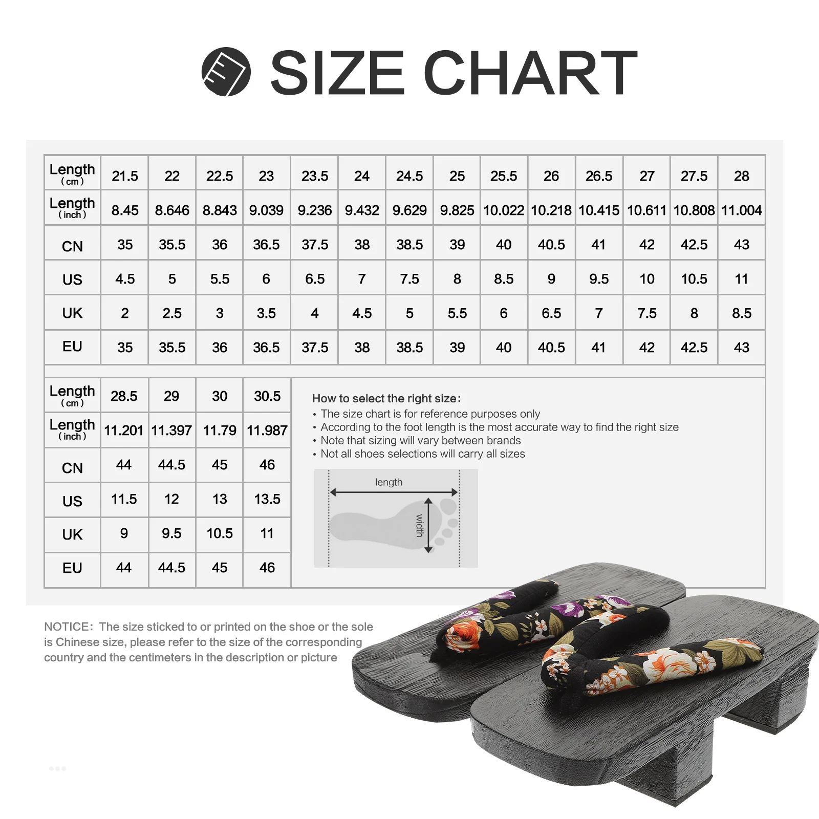 1 زوج قباقيب خشبية الصنادل منصة الصيف للنساء الرجال الانزلاق على الأحذية حجم 38 23 سنتيمتر 6Us 3.5Uk 36.5Eu زهرة سوداء