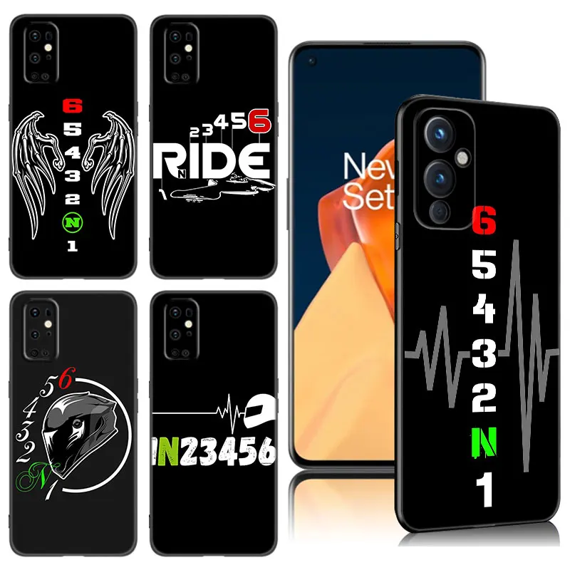 1N23456 motorcycle Phone Case For OnePlus 9 10 ACE 2V Pro 9RT 10T 10R 11R Nord CE 2 3 Lite N10 N20 N30 5G Black Silicone Cover