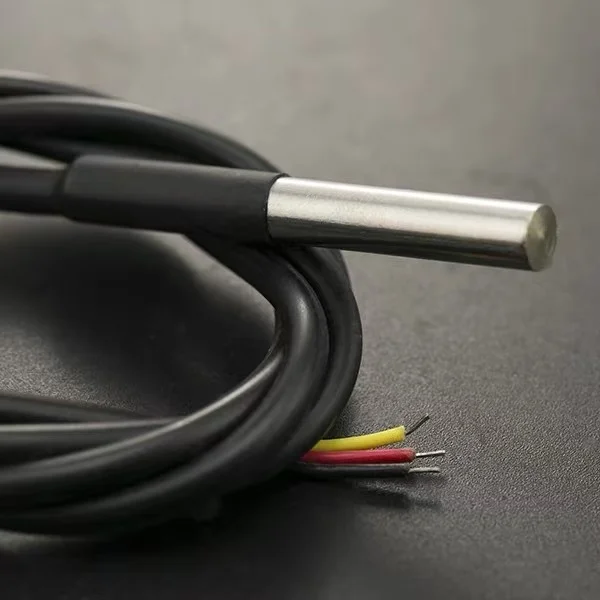 DFRobot Gravedad: Kit de sensor de temperatura impermeable Temperatura del suelo Detección de temperatura del agua Genuino 18B20