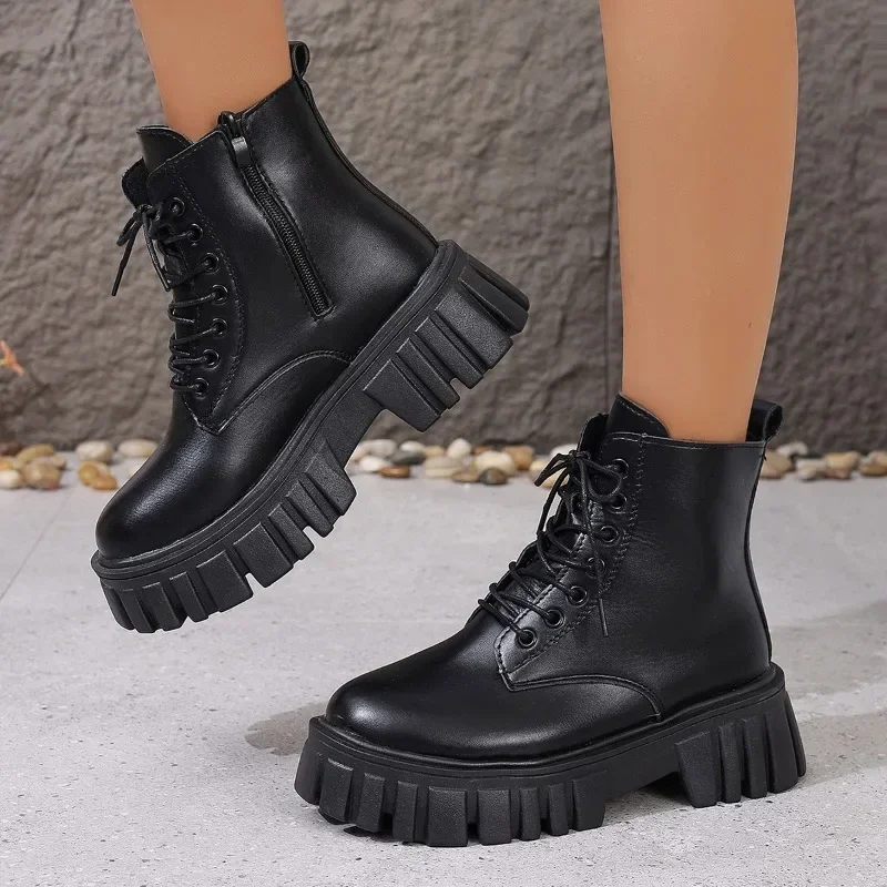 botas-de-tornozelo-com-ziper-grosso-feminino-botas-punk-femininas-botas-curtas-de-combate-com-renda-botas-de-outono-e-inverno-2024