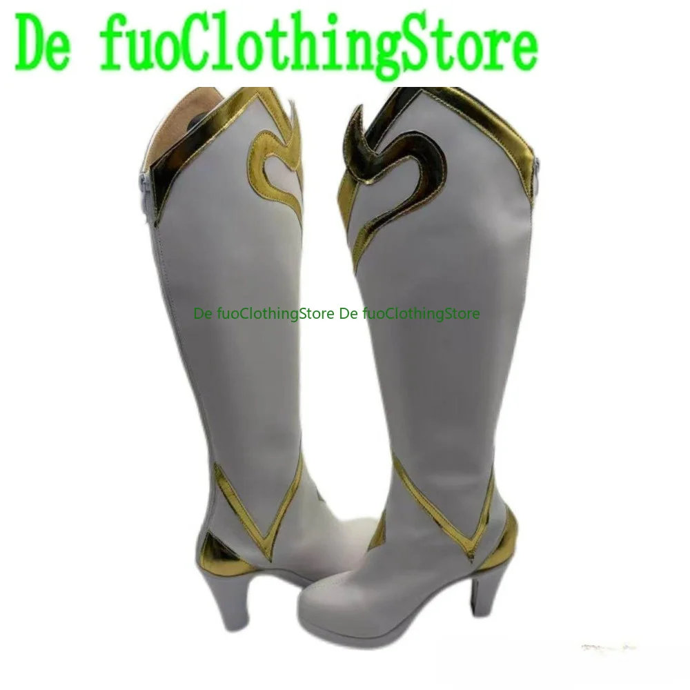 Game Ahri Role Playing Shoes Custom Size Boots Women's High Heels Party Costumes Props