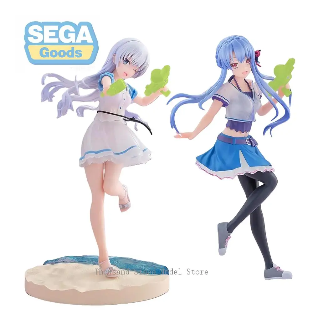 

Original SEGA Luminasta Summer Pockets Naruse Shiroha Sorakado Ao Anime Action Figure PVC Model Toys Kawaii Collectible Gift