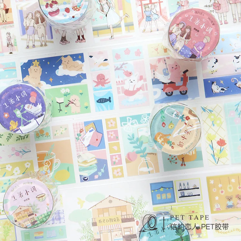 1pcs/1lot Washi Masking Tapes Simple and fresh life minor Decorative Adhesive Scrapbooking DIY Paper Japanese Stickers 3M