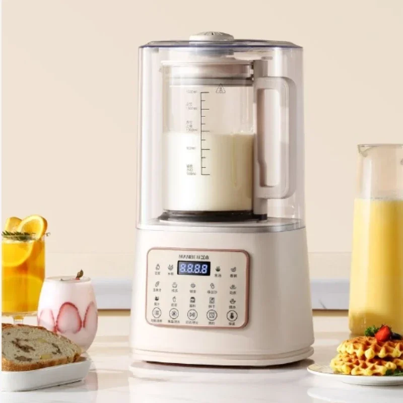 Soft sound wall-breaker heating home automatic soybean milk machine multifunctional juicer cooking machine filter-free