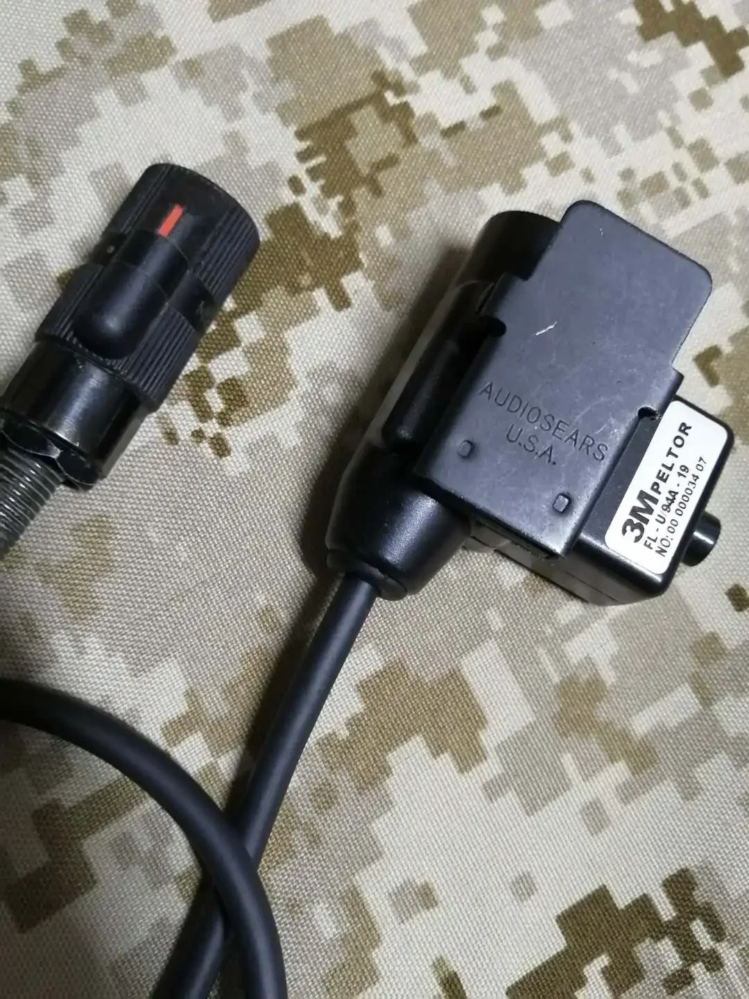 ☆TCA 実コネ付きPTT U94タイプ 黒 【Z-TAC/TACSKY用】 レプリカ