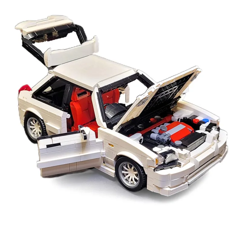 New 90s Civic Type-R (EK9) MOC-152864 Race Car Model Buiding Creators Block Bricks Educational Toys for Children Birthday Gifts