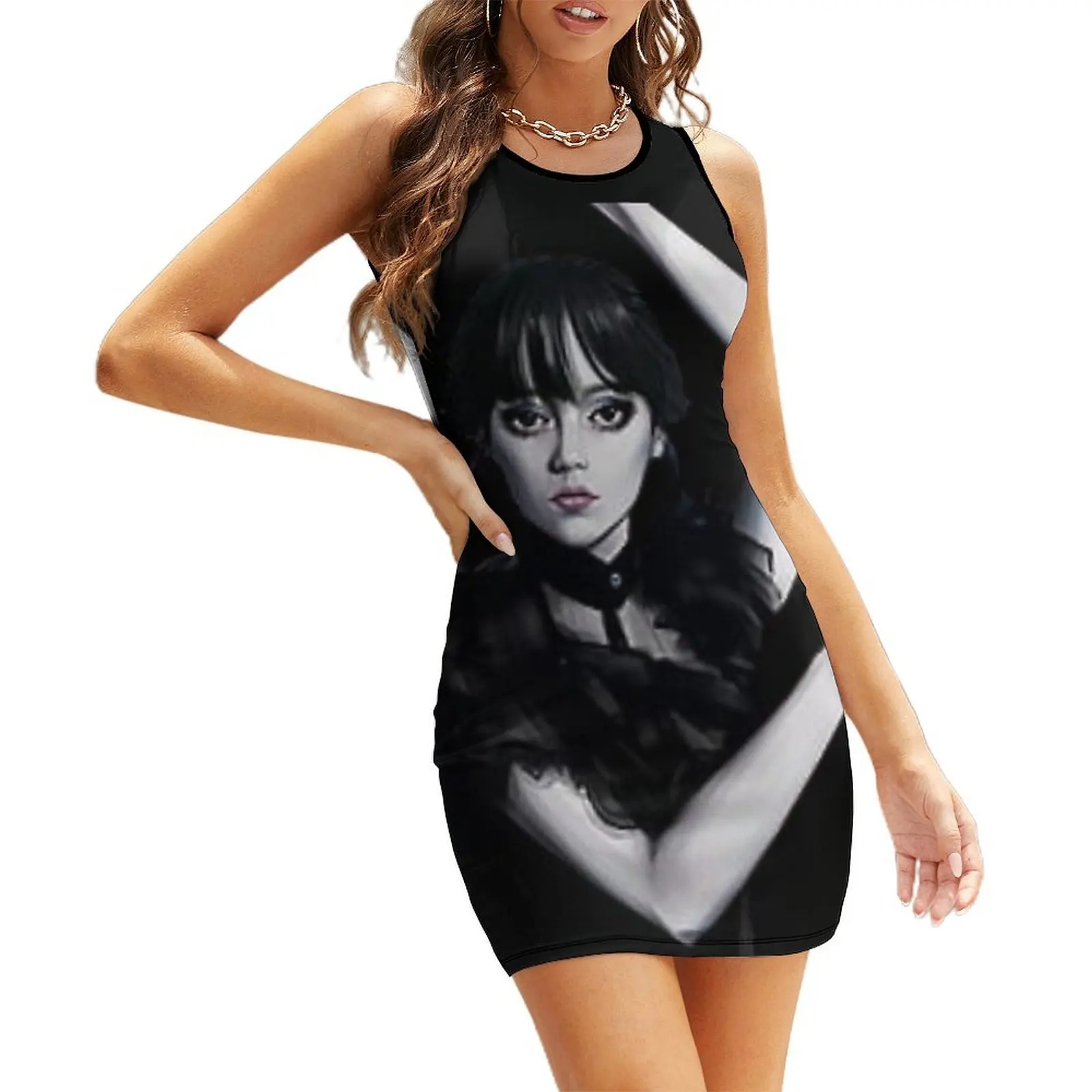 

wednesday Sleeveless Sundress Women's evening dress dresses for women summer dress woman 2025 trendy Woman clothing