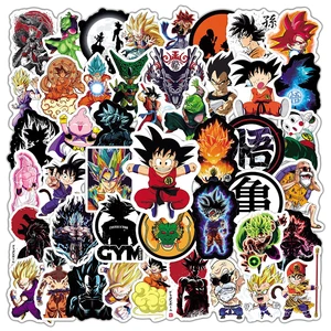 10/30/50 buah Stiker Tahan Air Klasik Dragon Ball untuk Stiker Kartun Anak-anak yang Menyenangkan Paket Stiker Vinil Laptop Sepeda Mobil Dekoratif 10 stiker mobil dragon ball penjualan terbaik - №