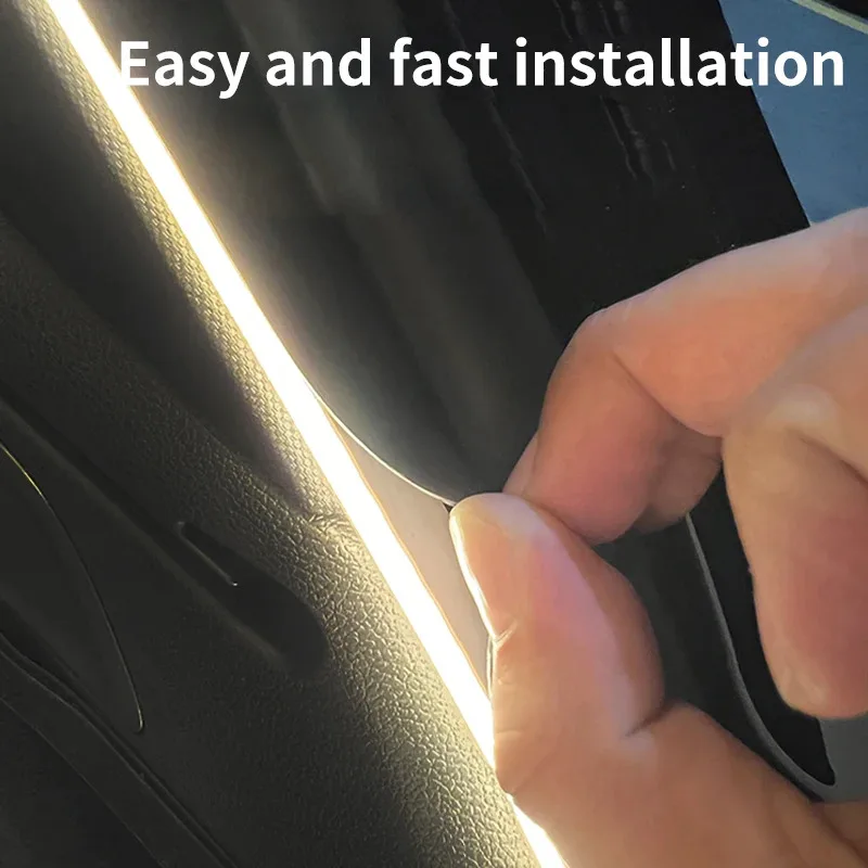 Car trunk LED ambient light strip PVC flexible ambient light strip automatic switch hidden installation SUV/Mpv universal