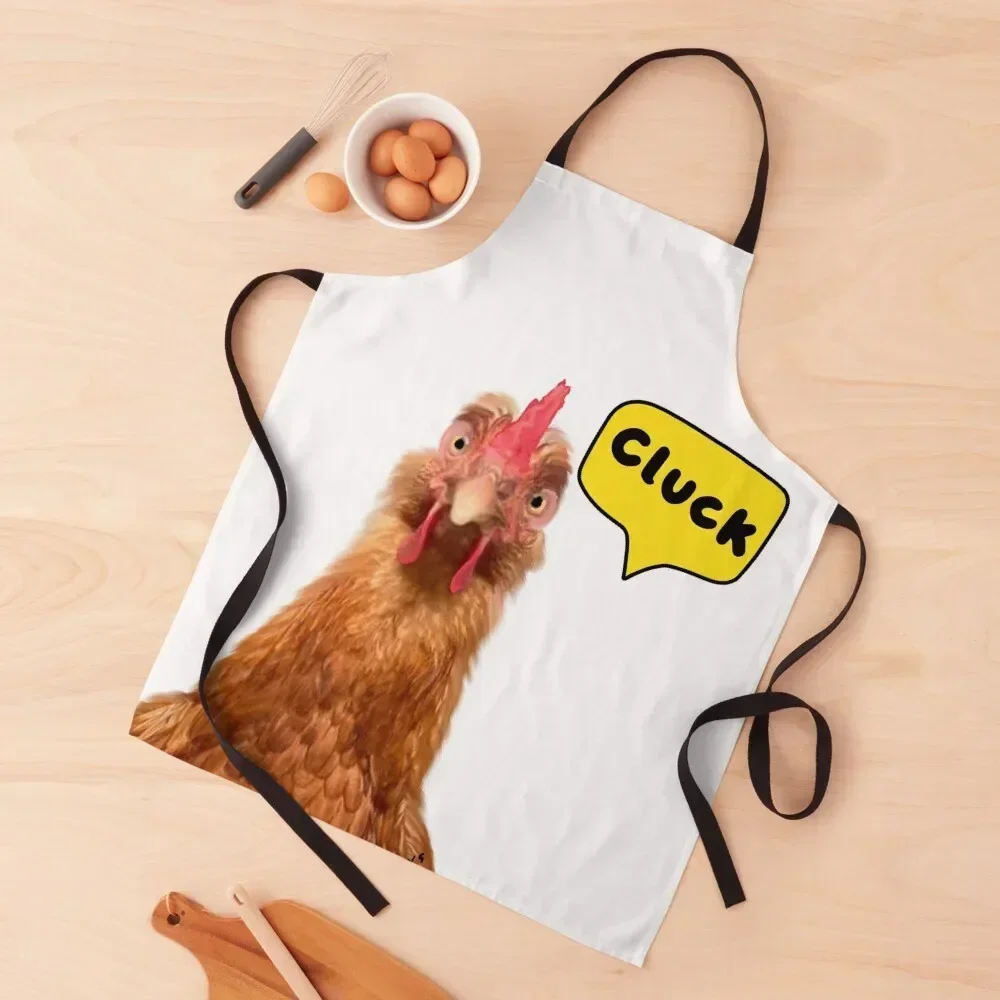 A Chicken Goes Cluck Apron work gowns for women cleaning Chef Accessory Home Utensils Apron