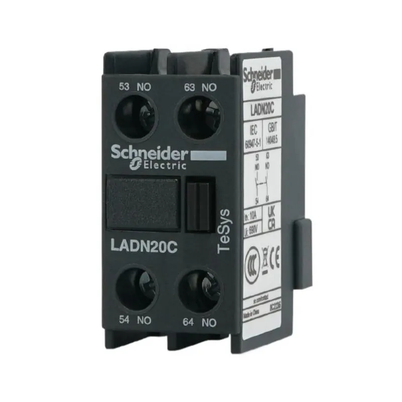 

Вспомогательный контакт контактора переменного тока Schneider LC1D LADN11C20C02C22C31C, нормально открытый и закрытый Передний вспомогательный контакт