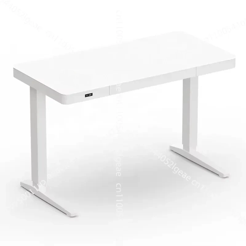 Modern Furniture Adjustable Desk Smart Glass Table with Wireless Charging Table Electric Height Adjustable Standing