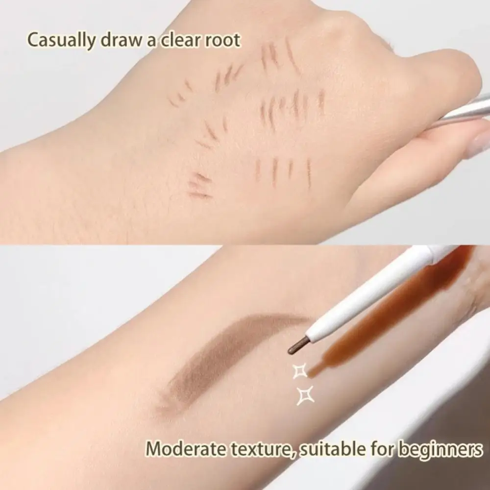 6 Colors Ultra Fine Eyebrows Pencil Waterproof Natural Three-dimensional Carving Knife Wild Eyebrow Pen Lasting Eyes Cosmetics
