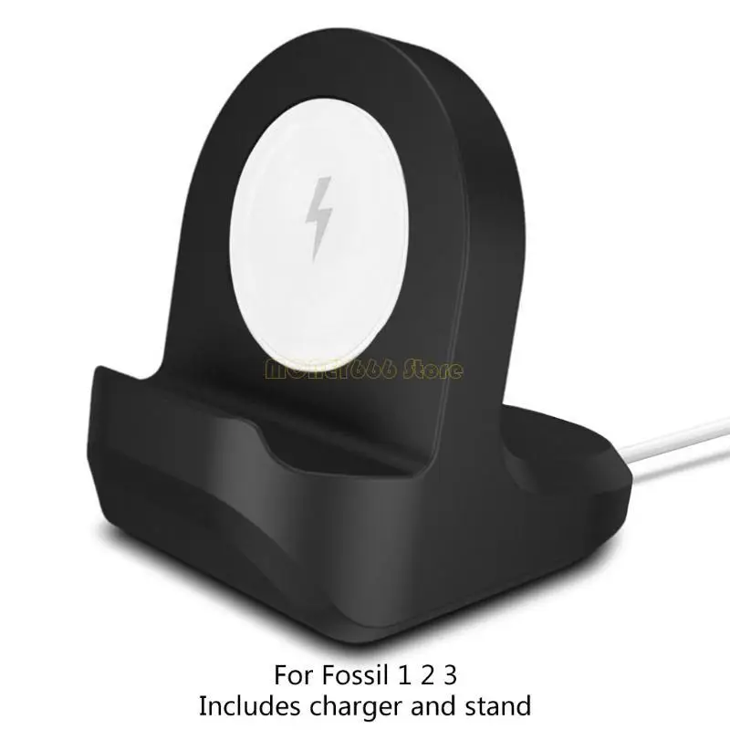 

F62C Портативный адаптер Power Adapter Stand Base Base USB -зарядный кабель для ископаемых Gen 1 2 3 Умные часы перегрузки