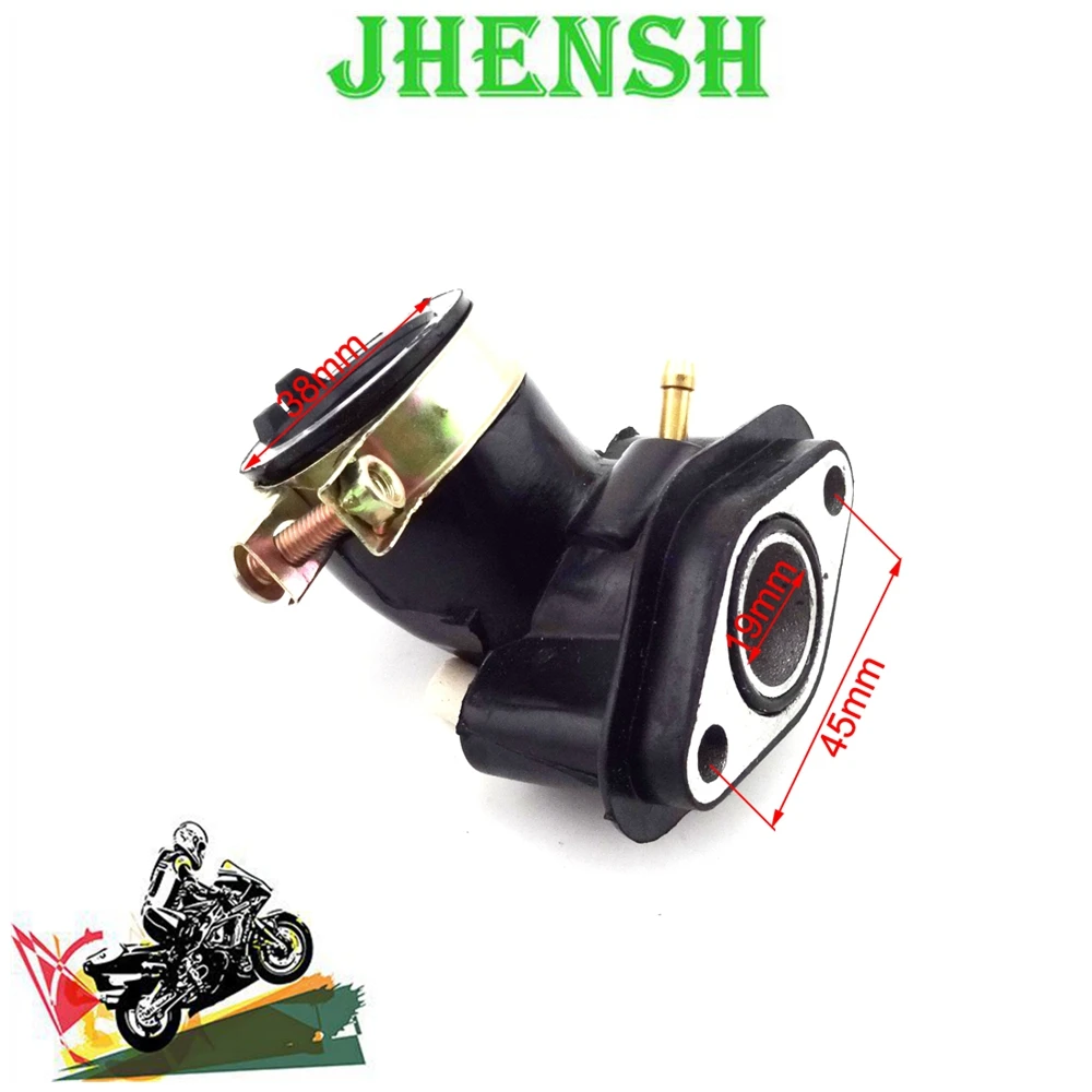 JHENSH Intake Manifold Inlet Pipe For GY6 50cc SUNL Baotian Znen Jmstar Moped Scooter