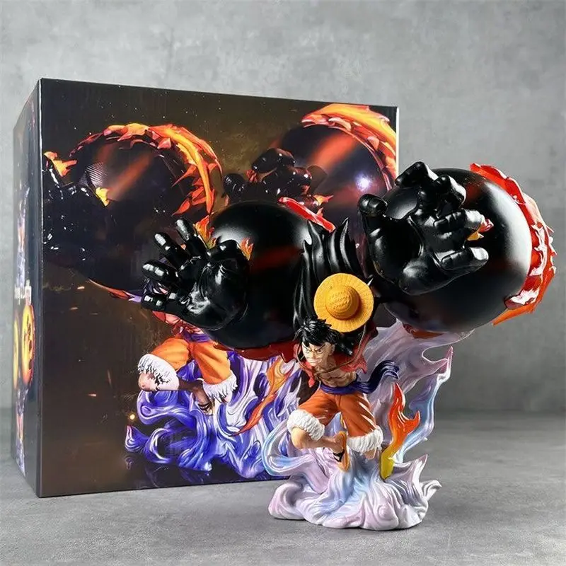 

Новая аниме-фигурка, цельный двойной кулак, Луффи, три шестерни, травяная шляпа, группа, полная форма, сцена, подарок на день рождения, модный подарок на фестиваль игры